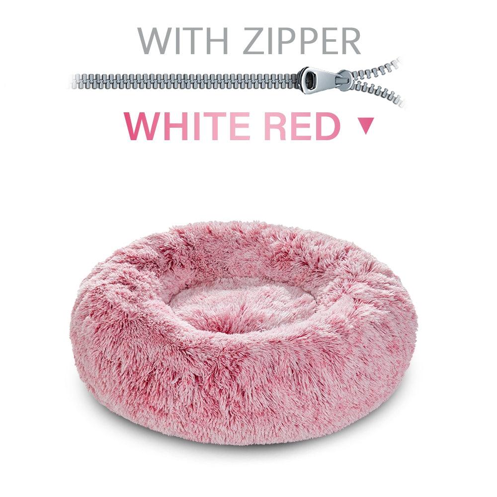 The Snugglepaws Plush Donut Pet Bed: Luxuriously Cozy Haven For Dogs And Cats