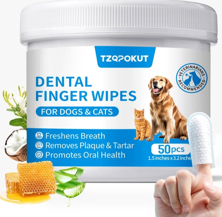 PETS DENTAL FINGER WIPES