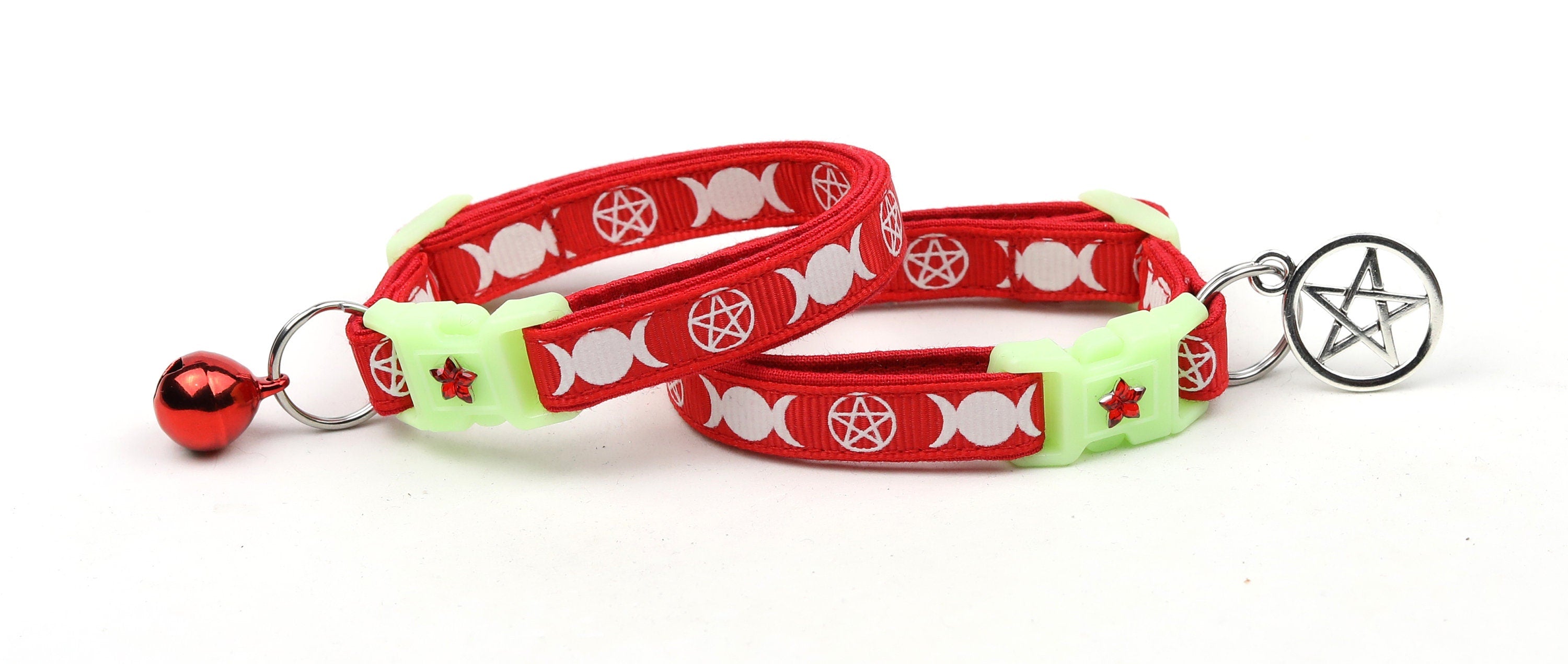 Witch's Familiar on Red Cat Collar