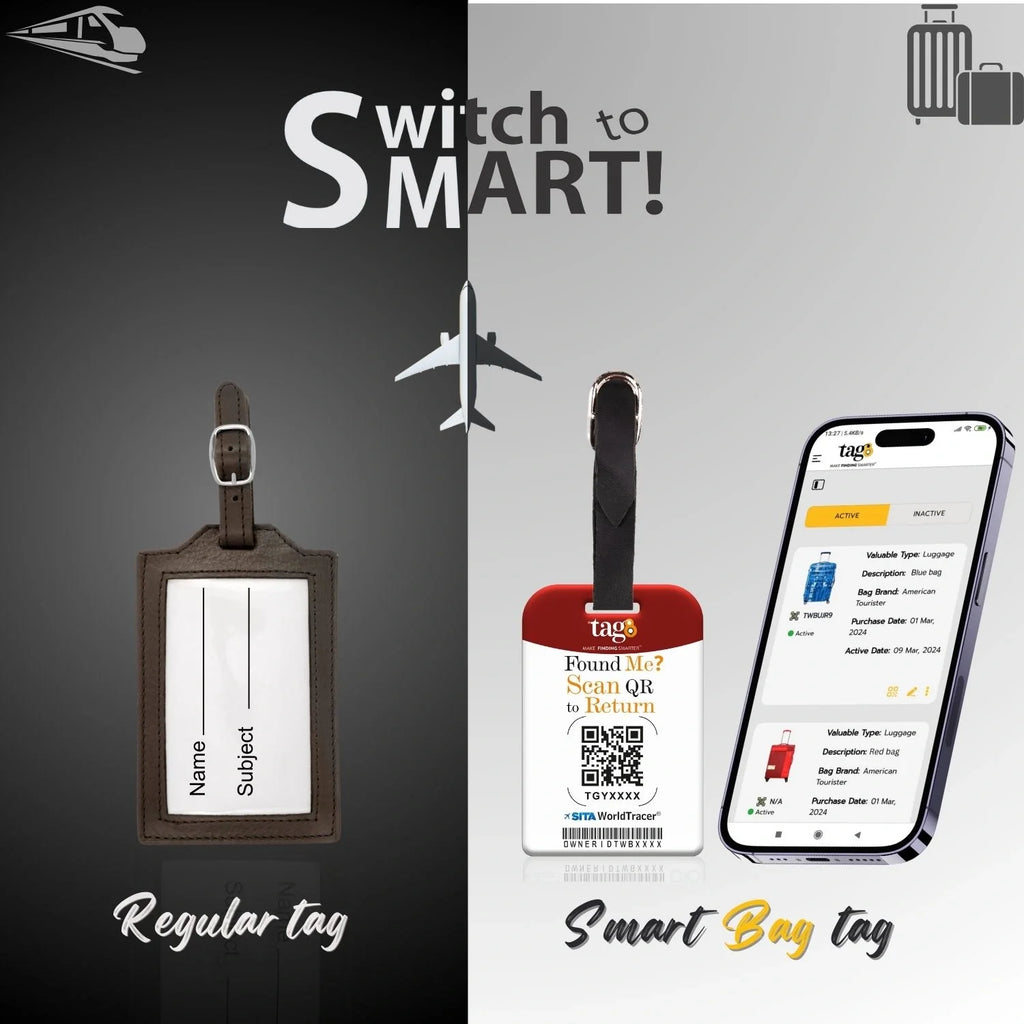 Smart Bag Security Tag - Monaco [Pack 2]